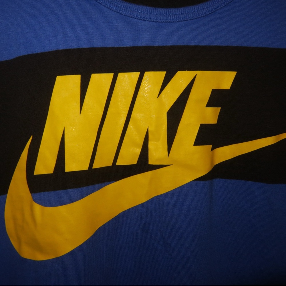 Nike Striped Blue and Black Tank Top - Picture 3 of 3